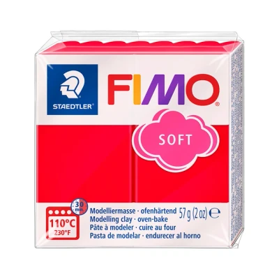 Afbeelding van Fimo klei soft Indisch rood Nummer 24 57Gram