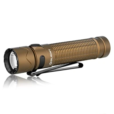 Afbeelding van OLIGHT Warrior Mini2 Led zaklamp, 1750 lumen, 220 bereik, tot 45 dagen looptijd, 5 verlichtingsmodi, EDC oplaadbare tactische voor camping, avontuur (Desert Tan)