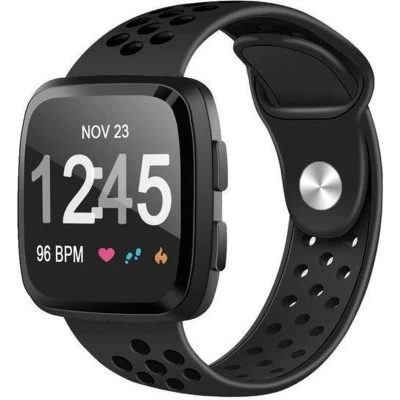 Afbeelding van Fitbit Versa 1 / 2 &amp; Lite sportbandje Maat: Small Zwart