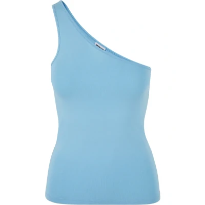 Afbeelding van Urban Classics Asymmetric Top, Dames, Maat: 4XL, Balticblue