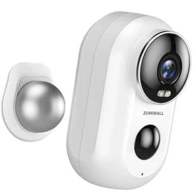 Afbeelding van Draadloze oplaadbare batterij aangedreven wifi camera, home security nachtzicht, indoor/outdoor, 1080p video met bewegingsdetectie