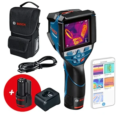 Afbeelding van Bosch Professional 12V System warmtebeeldcamera GTC 600 C (2x accu, met appfunctie, temperatuurbereik: 20C tot +600C, resolutie: 256 x 192px, opbergtas) Amazon Exclusive Set
