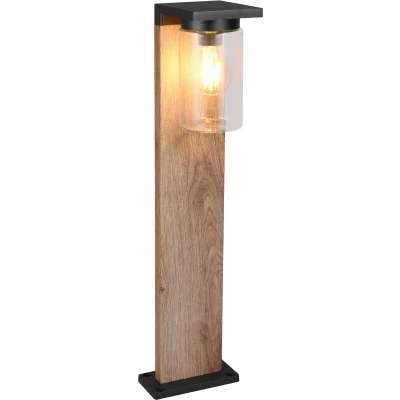 Afbeelding van TRIO ARDILA Paalverlichting Hout element excl. 1x E27 4W Schemersensor Buitenverlichting IP44