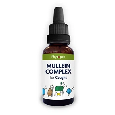 Afbeelding van phytopet Mullein Complex 100ml 100% natuurlijke kruidenremedie Rondborstige hoest en allround ondersteuning Voor de longen honden, katten, paarden, vogels huisdieren