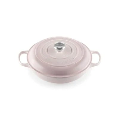 Afbeelding van Le Creuset Braadpan Campagnard Signature Shell Pink ø 30 cm / 3.5 Liter
