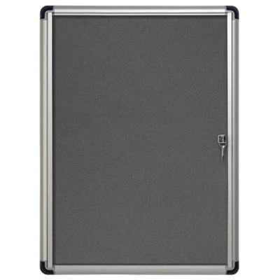 Afbeelding van Bi Office Enclore Extra Vitrine van vilt, 710 x 664 mm/6 A4, grijs