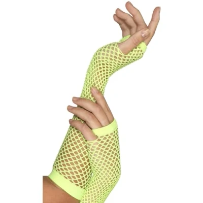 Afbeelding van Neon groene visnet handschoenen