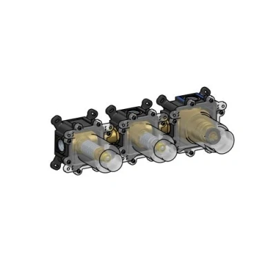 Afbeelding van HotBath Cobber inbouwdeel voor CB7067 inbouw douchethermostaat met horizontale plaatsing HBCB7067
