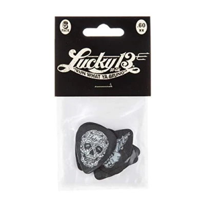 Afbeelding van Jim Dunlop Lucky 13 Serie III Plectrum 0.60 mm 6 pack