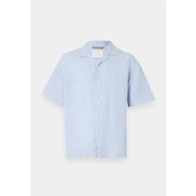 Afbeelding van Jack &amp; Jones Premium Jprcclawrence Resort Shirt Overhemd, Heren, Maat: Medium, Twilight blue