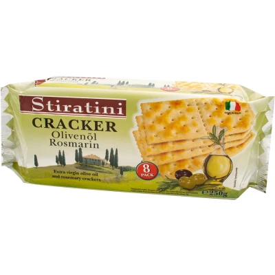 Afbeelding van Crackers met olijfolie &amp; rosmarijn 250g