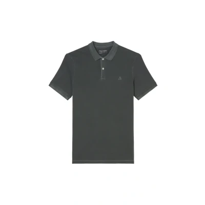 Afbeelding van Marc O&#039;Polo heren Polo met logoborduring in de kleur Antraciet, maat: XL
