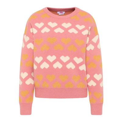 Afbeelding van MYMO Trui &#039;Blonda&#039; perzik / pink wit
