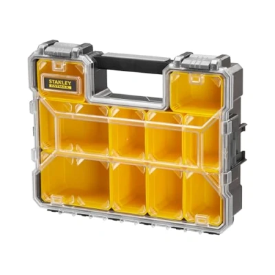 Afbeelding van Stanley FatMax opbergdoos (44,29 cm x 35,60 11,00 cm, diepe compartimenten, stevige plastic sluitingen, uitneembare dozen, kras en slagvast deksel) 1 97 521