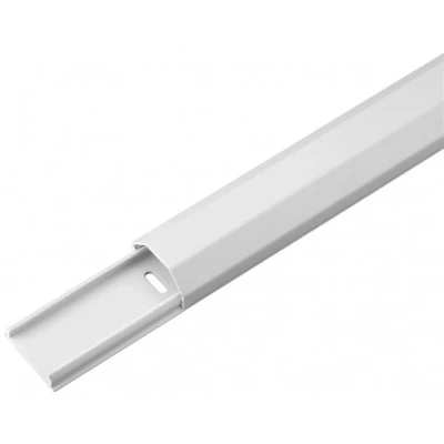 Afbeelding van Kabelgoot muur Goobay 110 x 3.3 cm (Aluminium, Wit)