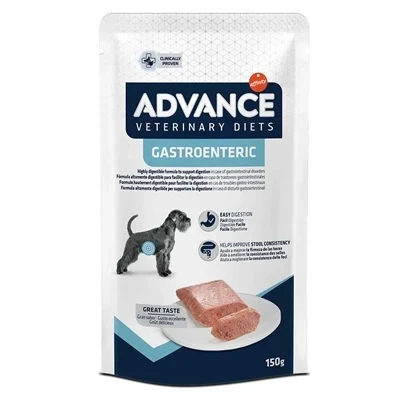 Afbeelding van Advance Veterinary Diet Dog Gastroenteric Pouch 8X150 GR