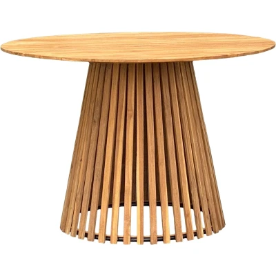 Afbeelding van House Nordic Tuintafel Teak 130x130x74cm Nashville