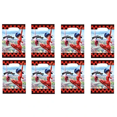 Afbeelding van Traktatie zakje Ladybug Miraculous 8 stuks