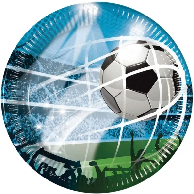 Afbeelding van Globos Papieren Bordjes FSC Voetbal Fans, 8st.