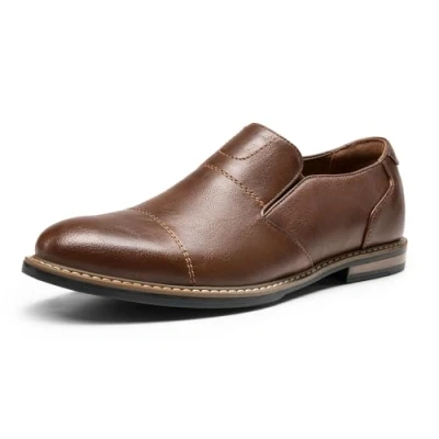 Afbeelding van Bruno Marc mocassins voor heren, mocassins, instappers en slipper, bruin, 46 EU