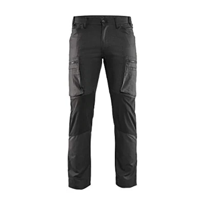 Afbeelding van Blaklader Service werkbroek stretch 1459 1146 Donkergrijs/Zwart C62