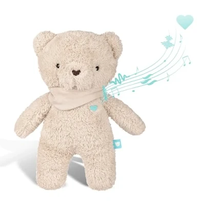 Afbeelding van myHummy® Knuffelbeer White Noise Licht/Lampje Trillingen Slaapsensor