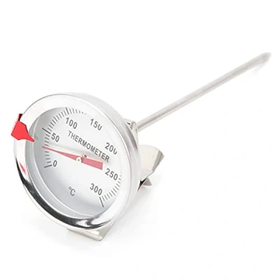 Afbeelding van Frituurthermometer, frituurthermometer met 5 cm wijzerplaat Bakthermometer voor auto oliepan(30cm)
