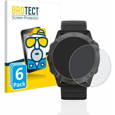 Afbeelding van BROTECT (6 Stuks) Antireflecterende Beschermfolie voor Garmin Fenix 6X Pro Anti Glare Screen Protector, Mat, Ontspiegelend
