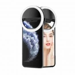 Afbeelding van Selfie ringlicht met klem voor iPhone.