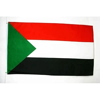 Afbeelding van Soedanese vlag 150x90 cm vlaggen 90 x 150 Banner 3x5 ft Licht polyester AZ FLAG