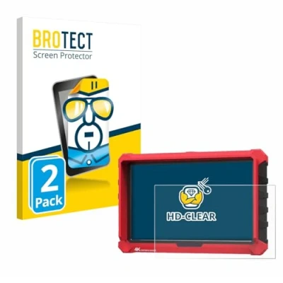 Afbeelding van BROTECT Screenprotector voor Lilliput A7s 7&quot; Folie Beschermfolie transparant (2 Stuks)