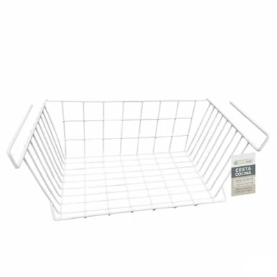 Afbeelding van Mand voor keukenplank Confortime Wit 43 x 24,4 18,5 cm (12 Stuks)