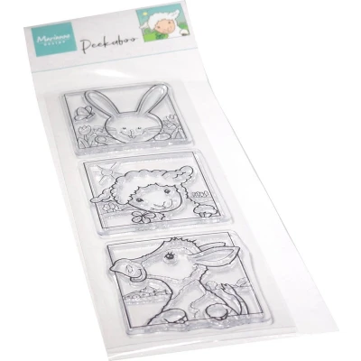 Afbeelding van Marianne D Clear Stamp Hetty&#039;s Peek a boo Lente dieren CS1115 (02 23)