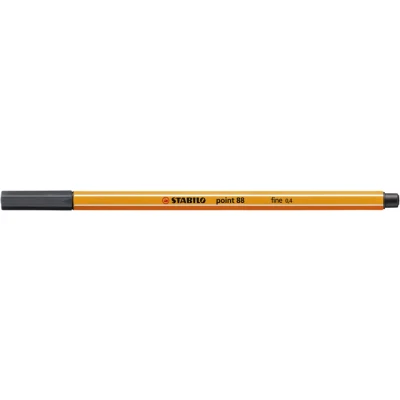 Afbeelding van STABILO point 88 Fineliner 0,4 mm Diep Koud Grijs per stuk