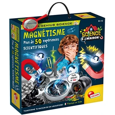 Afbeelding van LISCIANI I&#039;m A Genius Magnetisme Meer dan 50 Wetenschappelijke Experimenten over en Magnetische Velden Gemaakt in Italië Educatief Spel voor Kinderen van 7, 8, 10, 12 Jaar