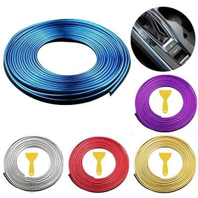 Afbeelding van CENRONG Auto interieur moulding Trim, 5M filler trim strip lijn styling strips DIY interieur, voor alle auto&#039;s (blauw)