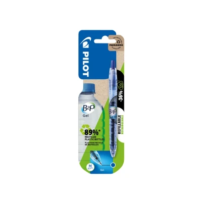 Afbeelding van Gelschrijver PILOT B2P Begreen blauw 0.4mm blister à 1 stuk