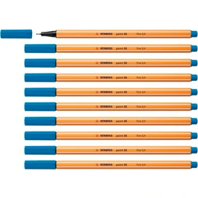 Afbeelding van STABILO point 88 Premium Fineliner Fine 0,4 mm Licht Blauw Doos 10 stuks