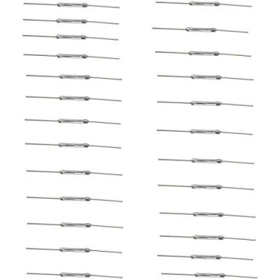 Afbeelding van HeyNana 25 stuks magnetische reedschakelaar, reed schakelaar, normaal open N/O, relais van glas, inductieschakelaar