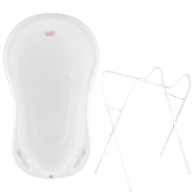 Afbeelding van Hylat Baby Babybad met frame en afvoer, TÜV Rheinland gecertificeerd, ergonomisch comfortabel voor pasgeborenen baby&#039;s, Lite collectie