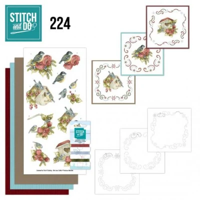 Afbeelding van Stitch and Do 224 Precious Marieke Ruby Christmas
