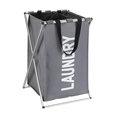 Afbeelding van Wenko Wasmand Uno 52 Liter 38 X 57 Cm Polyester Grijs