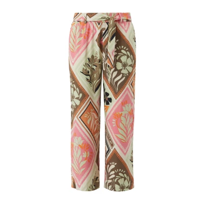 Afbeelding van COMMA Dames broek Maat 34 Vrouwen 44A1 LILAC/PINK