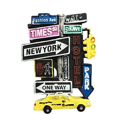 Afbeelding van 3D New York USA Souvenir koelkast Magneet, Reizen Sticker, Huis &amp; Keuken Decoratie magneet