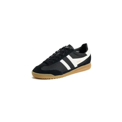 Afbeelding van Gola Tornado damessneakers, zwart/wit, maat 38, zwart/gebroken wit, 38 EU