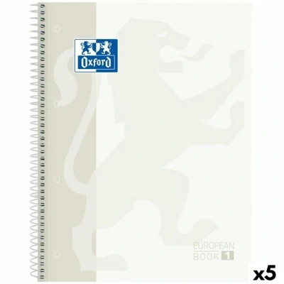 Afbeelding van Schrift Oxford CLASSIC EUROPEANBOOK Wit A4 80 Lakens (5 Stuks)