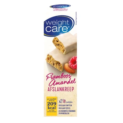 Afbeelding van Weight Care Afslankreep Framboos Amandel, 2 stuks