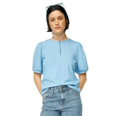Afbeelding van OBJECT top OBJJAMIE blauw