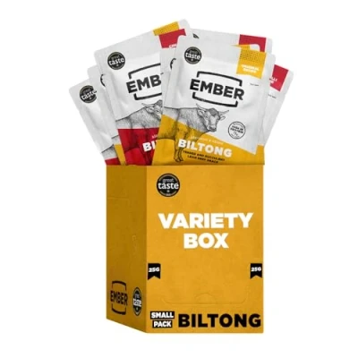 Afbeelding van Ember Biltong (10 x 28g Variety) Beef Jerky Eiwitrijke Snack