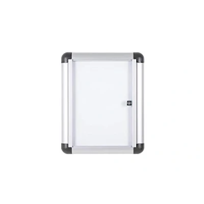 Afbeelding van Bi Office Enclore Extra Magnetische Vitrinekast, Geanodiseerd Aluminium Omlijsting, Verticaal 1xA4